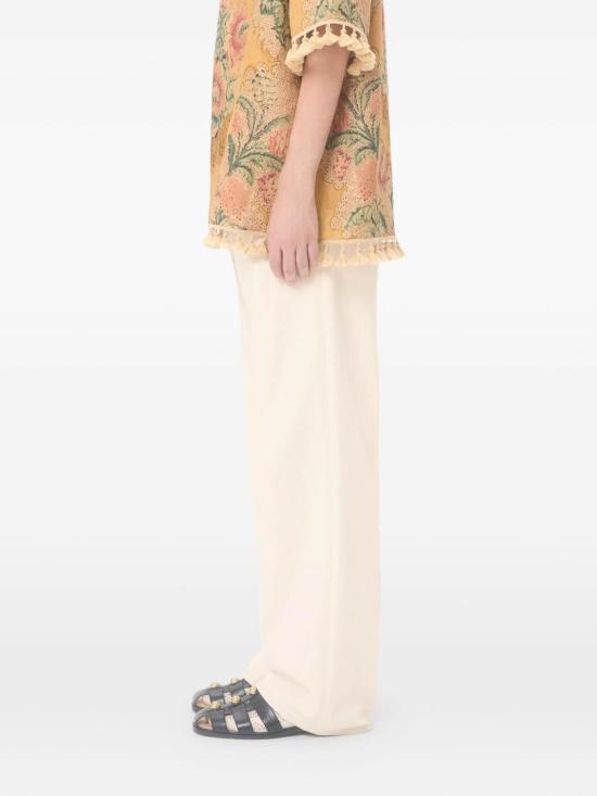 26SS 발렌티노 가라바니 스트레이트 팬츠 VDE05CB9WA03 White - VALENTINO GARAVANI