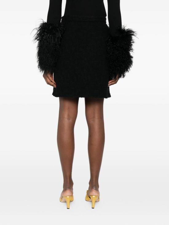 26SS 발렌티노 가라바니 미디 스커트 BRAEH09VM0NO Black - VALENTINO GARAVANI