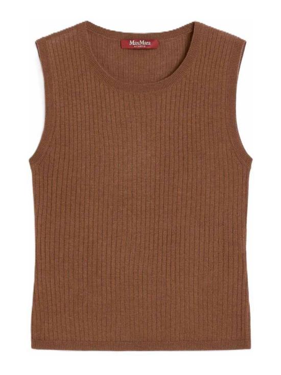 25FW 막스마라 스튜디오 민소매 티셔츠 252636616165E15 Beige