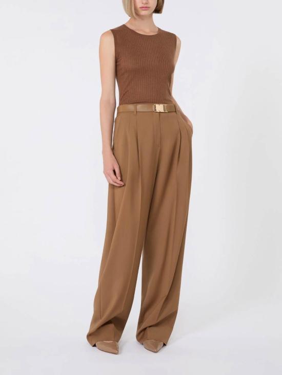 25FW 막스마라 스튜디오 민소매 티셔츠 252636616165E15 Beige - MAX MARA STUDIO