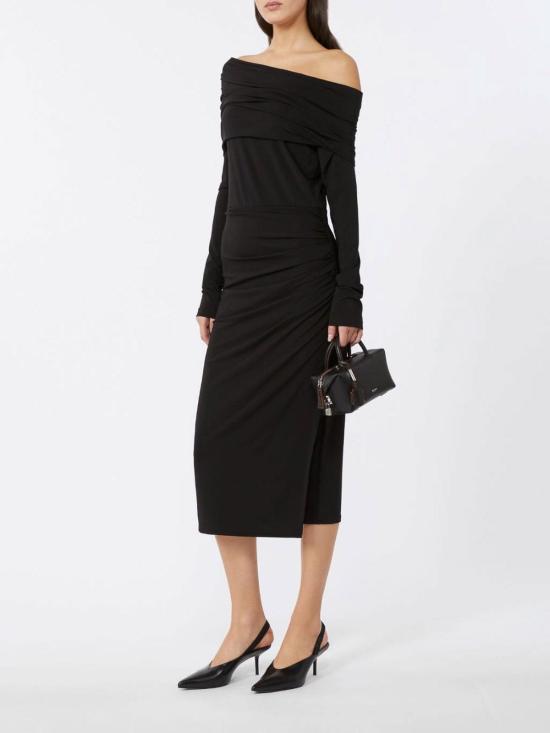 25FW 막스마라 스튜디오 미디 스커트 252662605165E15 Black - MAX MARA STUDIO