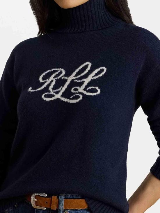 25FW 랄프 로렌 터틀넥 200P03372002 Blue - RALPH LAUREN