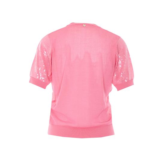 26SS 리우조 스웨터 WA6216MA68R L9050 Pink - LIU JO