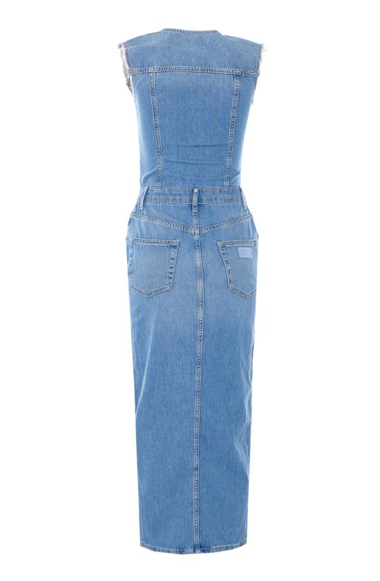 26SS 리우조 미디 원피스 UA6123D0309 79021 Blue - LIU JO