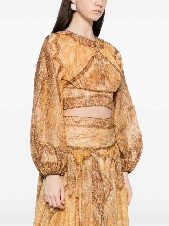 26SS 짐머만 민소매 티셔츠 6436TRS262TPMM Beige - ZIMMERMANN