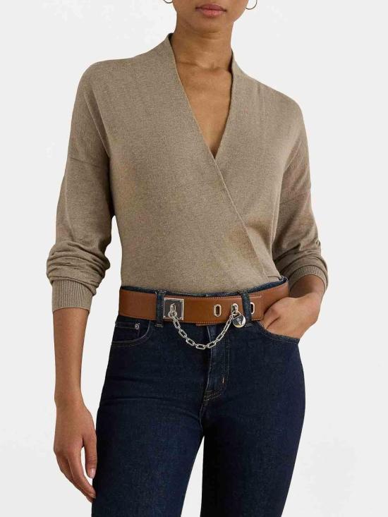 25FW 랄프 로렌 긴팔 티셔츠 200979635001 Cream - RALPH LAUREN