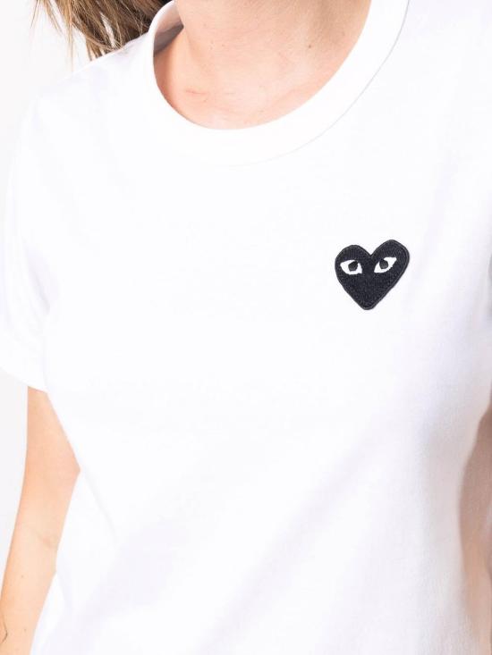 25FW 꼼데가르송 반팔 티셔츠 AXT1202 White - COMME DES GARCONS