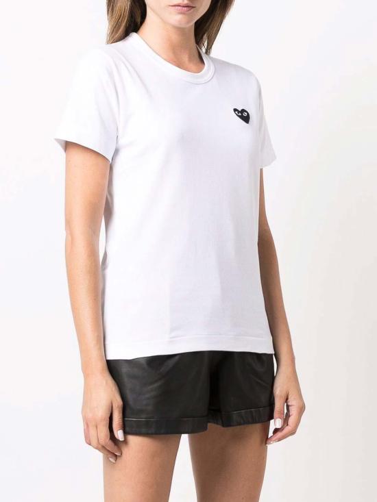 25FW 꼼데가르송 반팔 티셔츠 AXT1202 White - COMME DES GARCONS