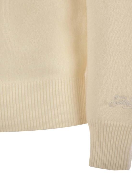 25FW 세인트바쓰 긴팔 티셔츠 REGENTLAMBSWOOL00040I Cream - MC2 SAINT BARTH