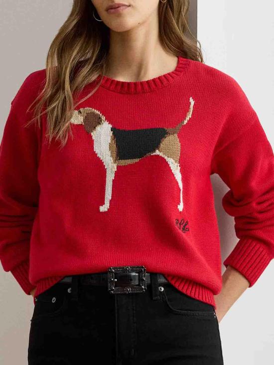 25FW 랄프 로렌 긴팔 티셔츠 200979657001 Red - RALPH LAUREN