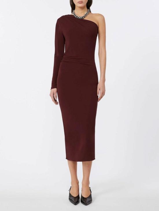 25FW 막스마라 스튜디오 미디 스커트 252662602165E15 Dark Red - MAX MARA STUDIO