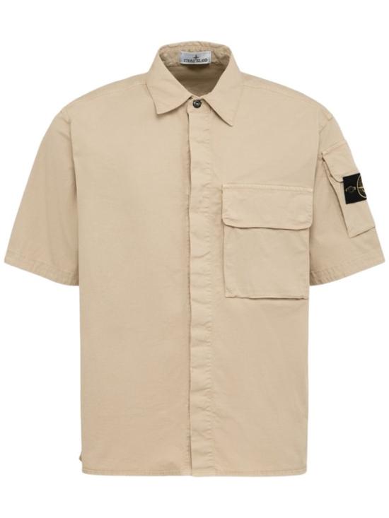 26SS Stone 반팔 셔츠 1100025 Neutrals