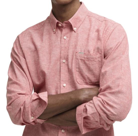 26SS 바버 긴팔 셔츠 MSH5090 Red - BARBOUR