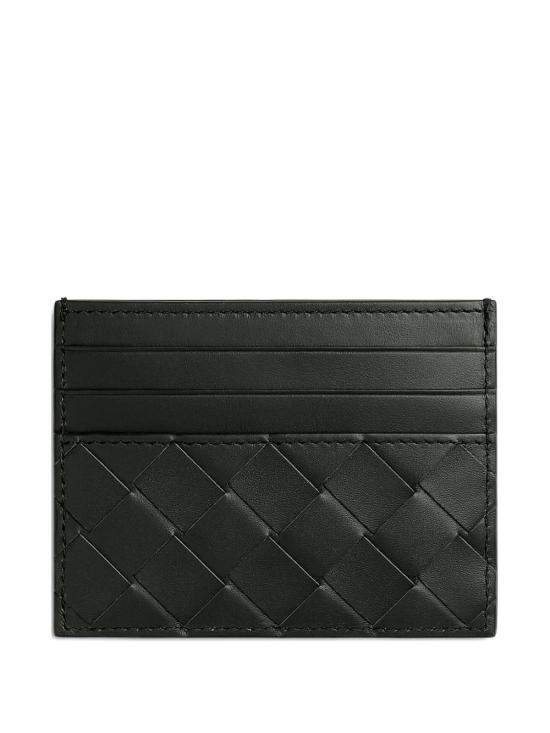 26SS 보테가베네타 인트레치아토 크레딧 카드 케이스 743209VCPQ3 3009 Dark green silver