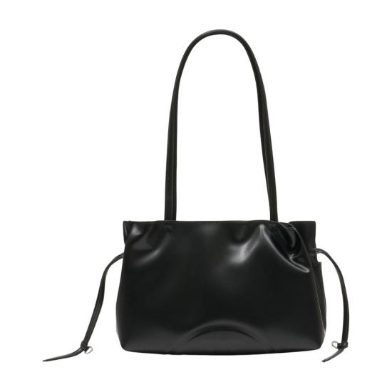 26FW 토리버치 엘라 리사이클드 드로스트링 스몰 토트 핸드백 178768 001 black