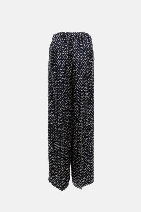  막스마라 스트레이트 팬츠 막스 마라 미슬토 팬츠 블루 - MAX MARA