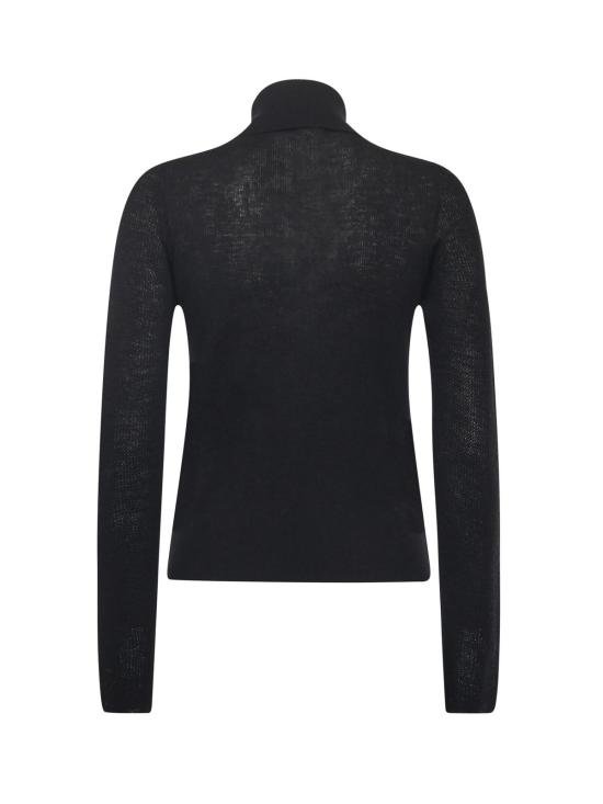  버버리 스웨터 울 블렌드  블랙 - BURBERRY