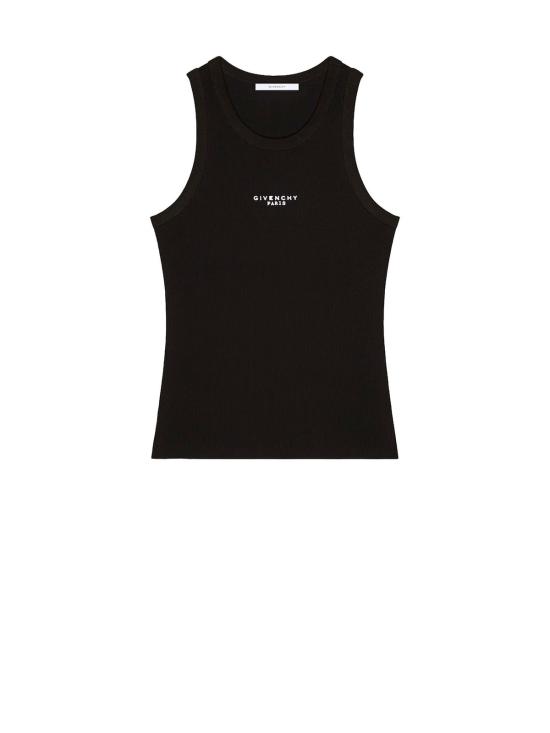  지방시 민소매 티셔츠 탑 탱크탑 블랙