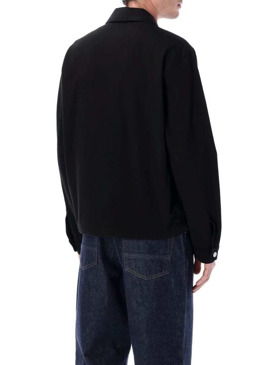  스톤 아일랜드 데님 자켓 폴리프로필렌 데님 린스드 코치 재킷 블랙 - STONE ISLAND