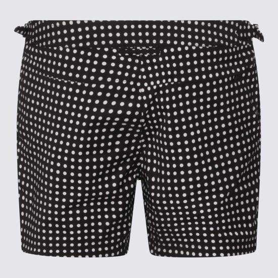  톰포드 스윔팬츠 톰 포드 블랙 앤 화이트 비치웨어 수영복 블랙/화이트 - TOMFORD