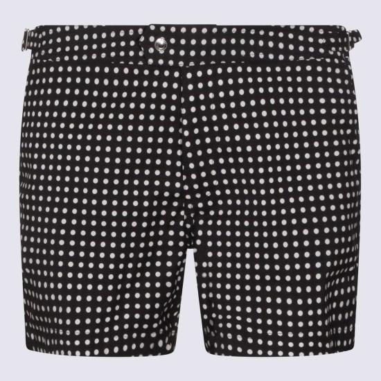  톰포드 스윔팬츠 톰 포드 블랙 앤 화이트 비치웨어 수영복 블랙/화이트