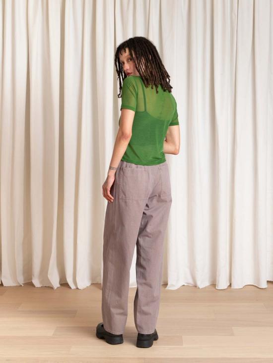  알리 골든 반팔 티셔츠 메쉬 티셔츠 탑 - ALI GOLDEN