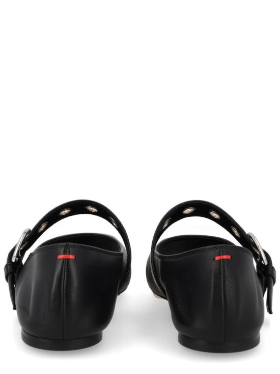  에이드 힐/펌프스 Aeydē Uma 메리 제인 슈즈 (아이렛 장식) 플랫 슈즈 블랙 - AEYDE