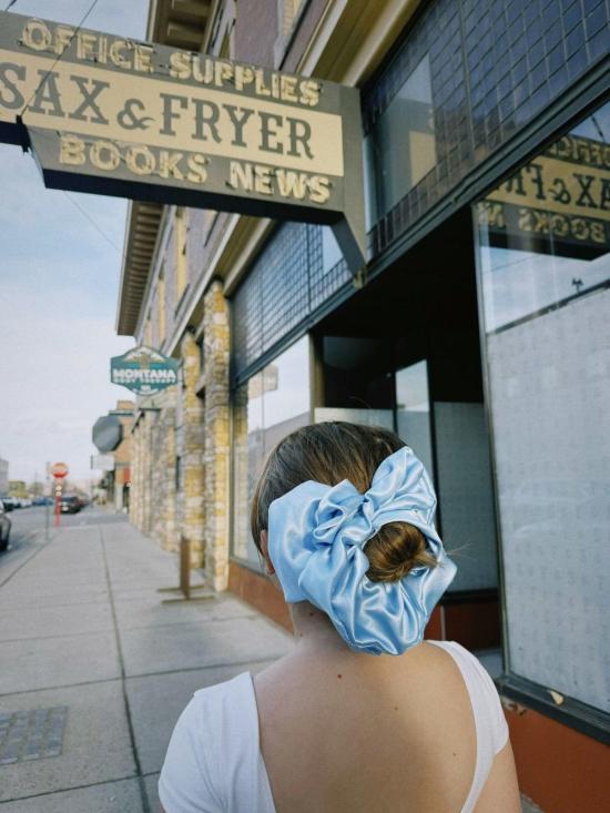  Room Shop 헤어 액세서리 룸샵 자이언트 새틴 스크런치 - OTHER BRANDS