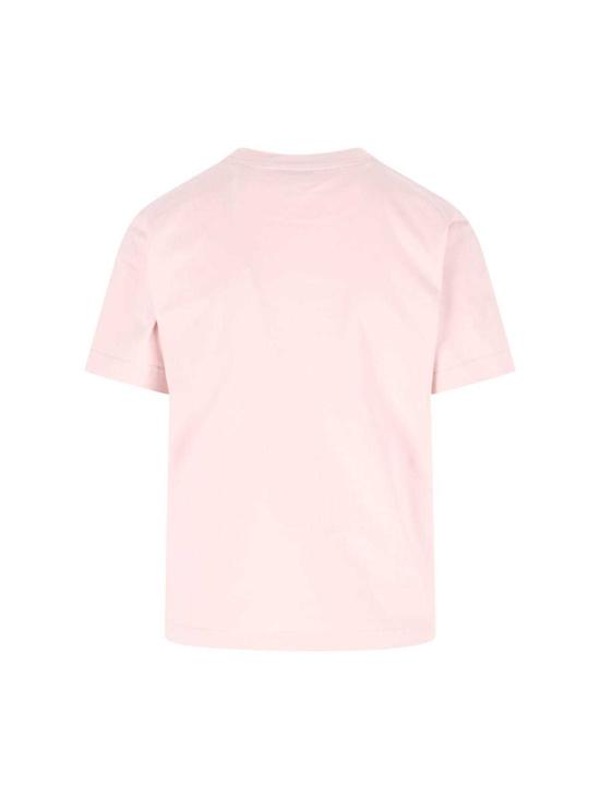  버버리 반팔 티셔츠 로고 티셔츠 핑크 - BURBERRY