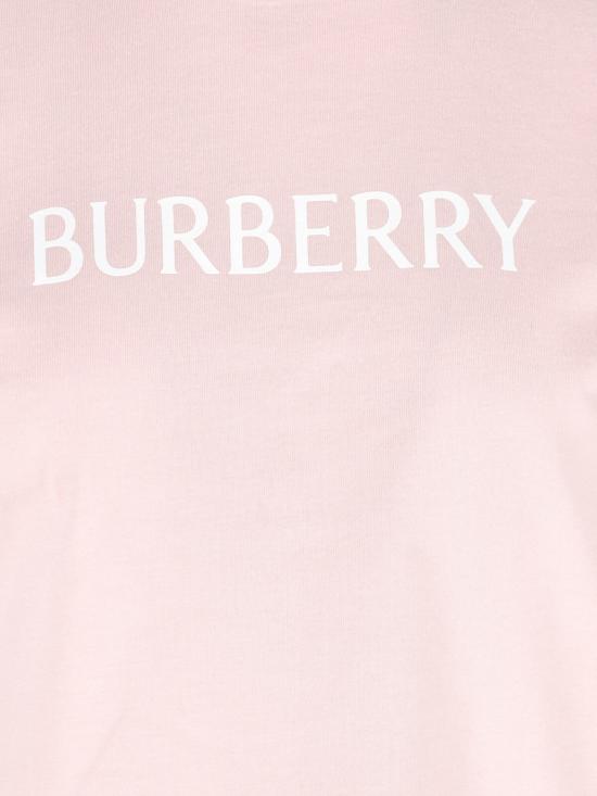  버버리 반팔 티셔츠 로고 티셔츠 핑크 - BURBERRY