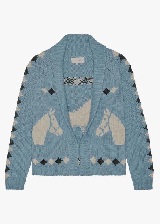  더 그레이트 가디건 그레이트. 스테이블 카디건 블루 - THE GREAT