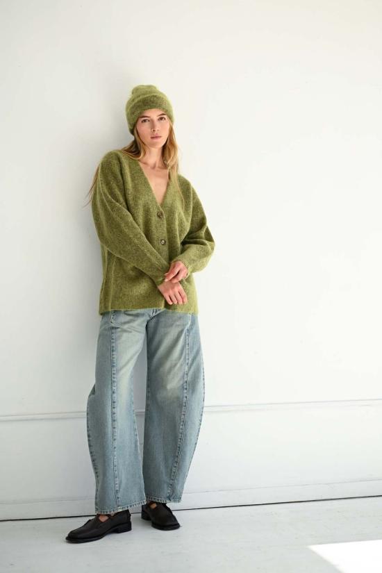  사야카 다비스 뉴욕 가디건 사야카 데이비스 뉴욕 모헤어  말차 - SAYAKA DAVIS NEW YORK