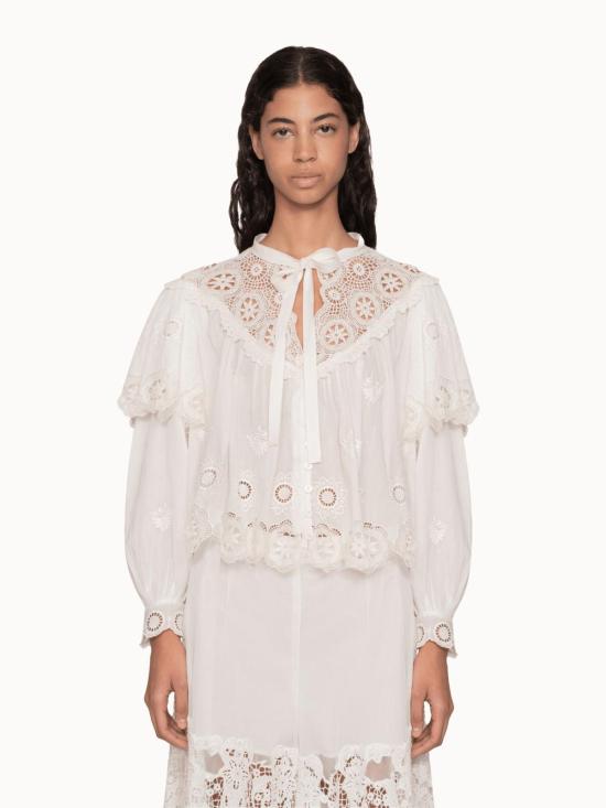  씨뉴욕 긴팔 티셔츠 Sea Ny Sofia 긴팔 상의 크림색 - SEA NY