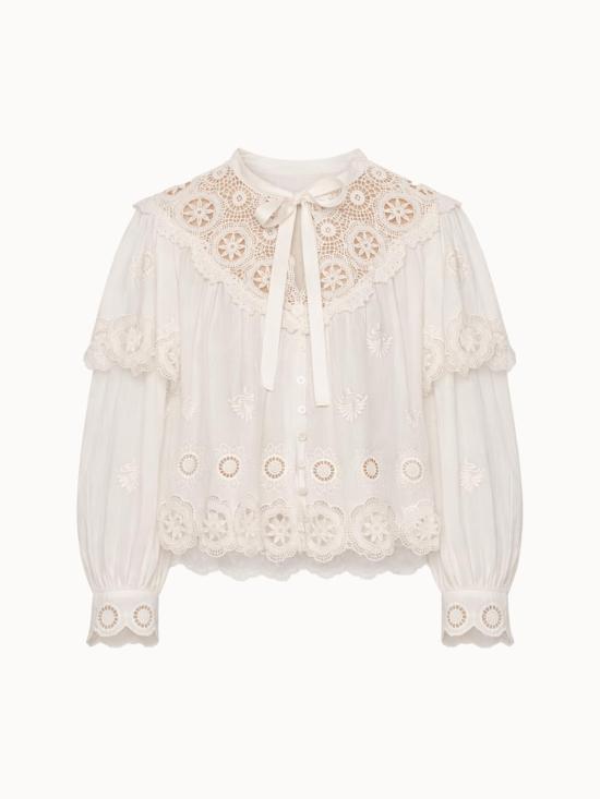  씨뉴욕 긴팔 티셔츠 Sea Ny Sofia 긴팔 상의 크림색