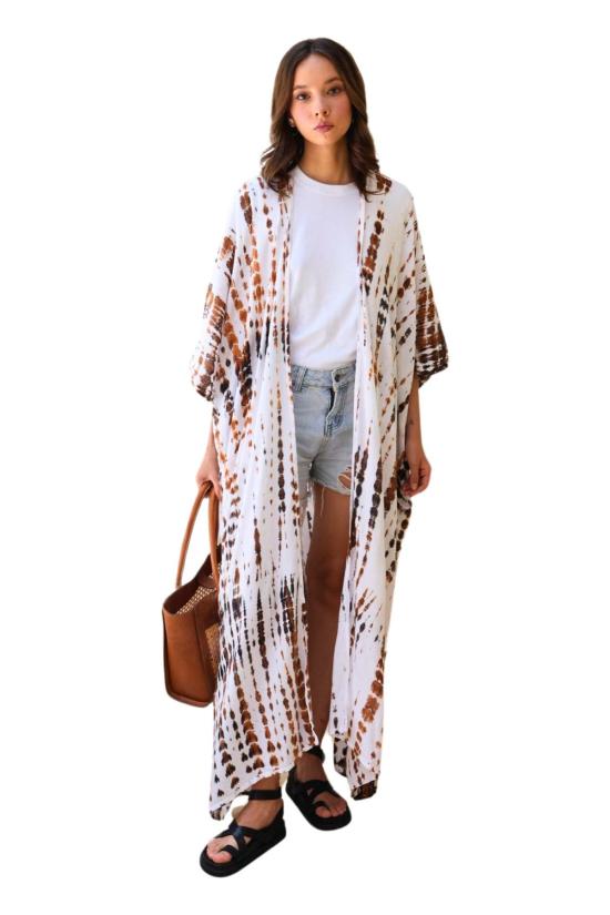  Pink Haley 라운지 웨어 핑크 헤일리 사라 핸드다이드 기모노 - PINK HALEY