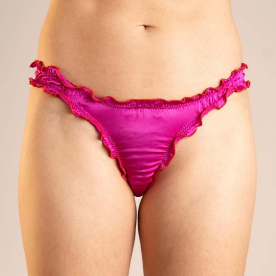  Le Boudoir Los Angeles 팬티 Leboudoirlosangeles La Arielle 실크 탕가  퓨시아 - OTHER BRANDS