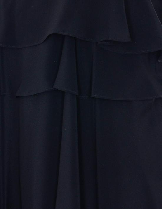  아미 숏 원피스 알렉상드르 마티우시 미니 러플 드레스 블랙 - AMI