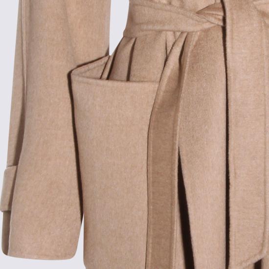  막스마라 코트 막스 마라 맥시  브라운 - MAX MARA