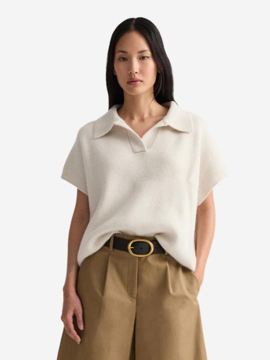  티더블유피 스웨터 Twp 슈퍼사이즈 폴로  아이보리 - TWP