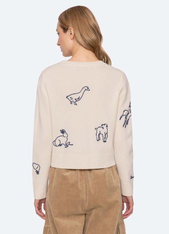  씨뉴욕 가디건 씨 니 데미  아이보리 - SEA NY