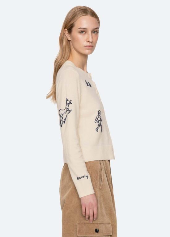  씨뉴욕 가디건 씨 니 데미  아이보리 - SEA NY