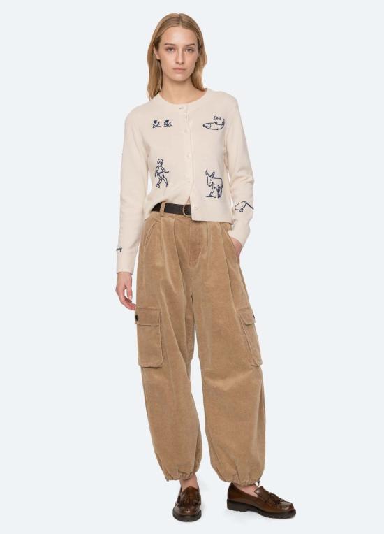  씨뉴욕 가디건 씨 니 데미  아이보리 - SEA NY