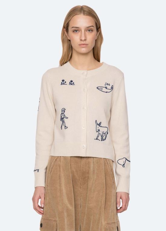  씨뉴욕 가디건 씨 니 데미  아이보리 - SEA NY