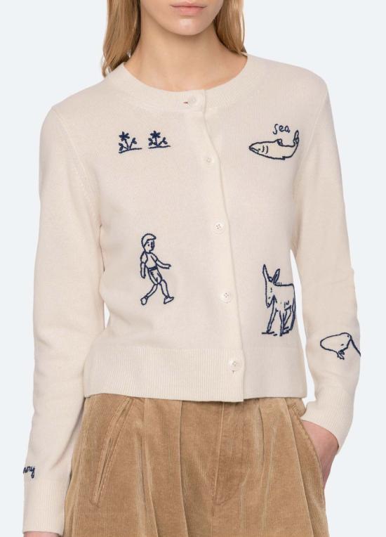  씨뉴욕 가디건 씨 니 데미  아이보리 - SEA NY