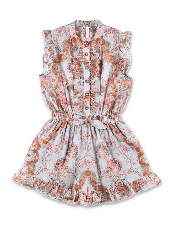  [키즈] 짐머만 오버롤 데이라이트 키즈 프릴 플레이수트 데님 플로럴