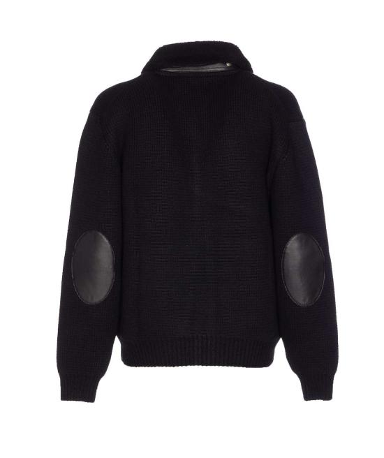  톰포드 가디건 톰 포드 시어링 칼라 캐시미어  블랙 - TOMFORD