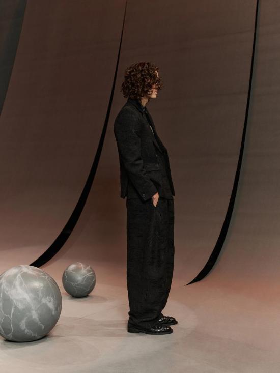  헨릭 빕스코브 수트 자켓 Henrik Vibskov 모티브 블레이저 피시 블랙 - HENRIK VIBSKOV