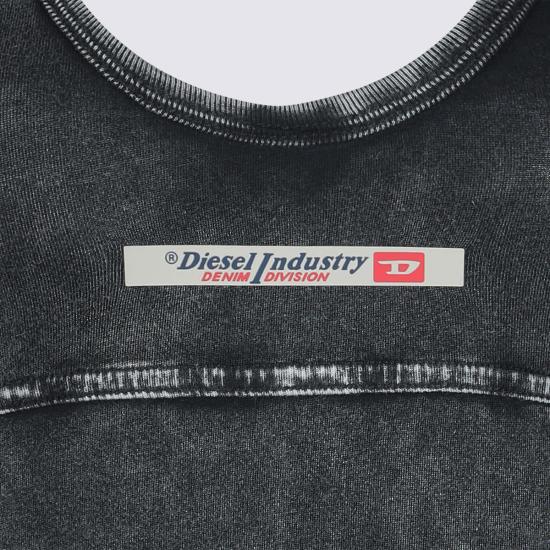  디젤 원피스 수영복 커버업 블랙 - DIESEL