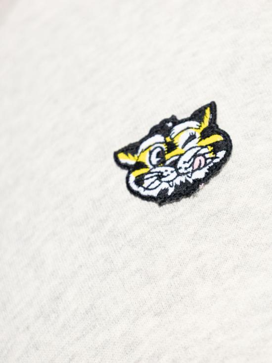  겐조 긴팔 티셔츠 와일드 타이거 코튼 스웨트셔츠 그레이 - KENZO