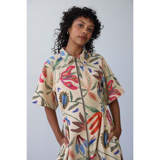  노블 롱 원피스 롱 유틸리티 드레스